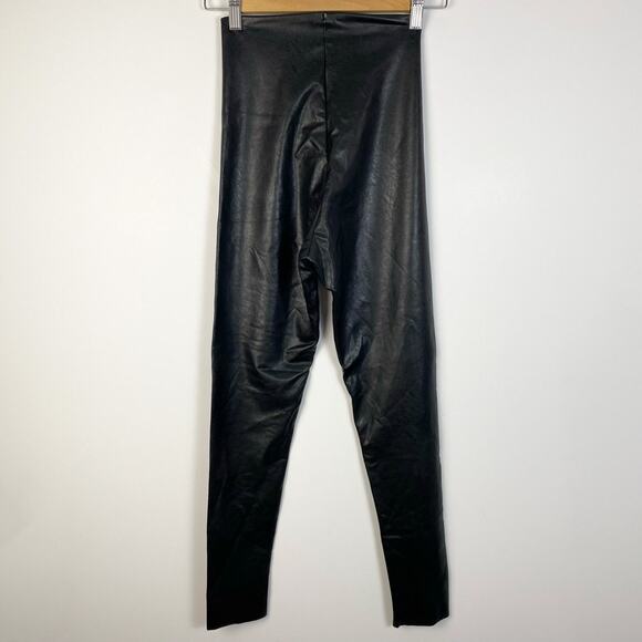 Commando Black Perfect Control Faux Leather Legging Size Small - Picture 5 of 8